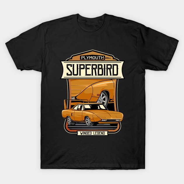 Plymouth Superbird Classic Car T-Shirt by milatees
